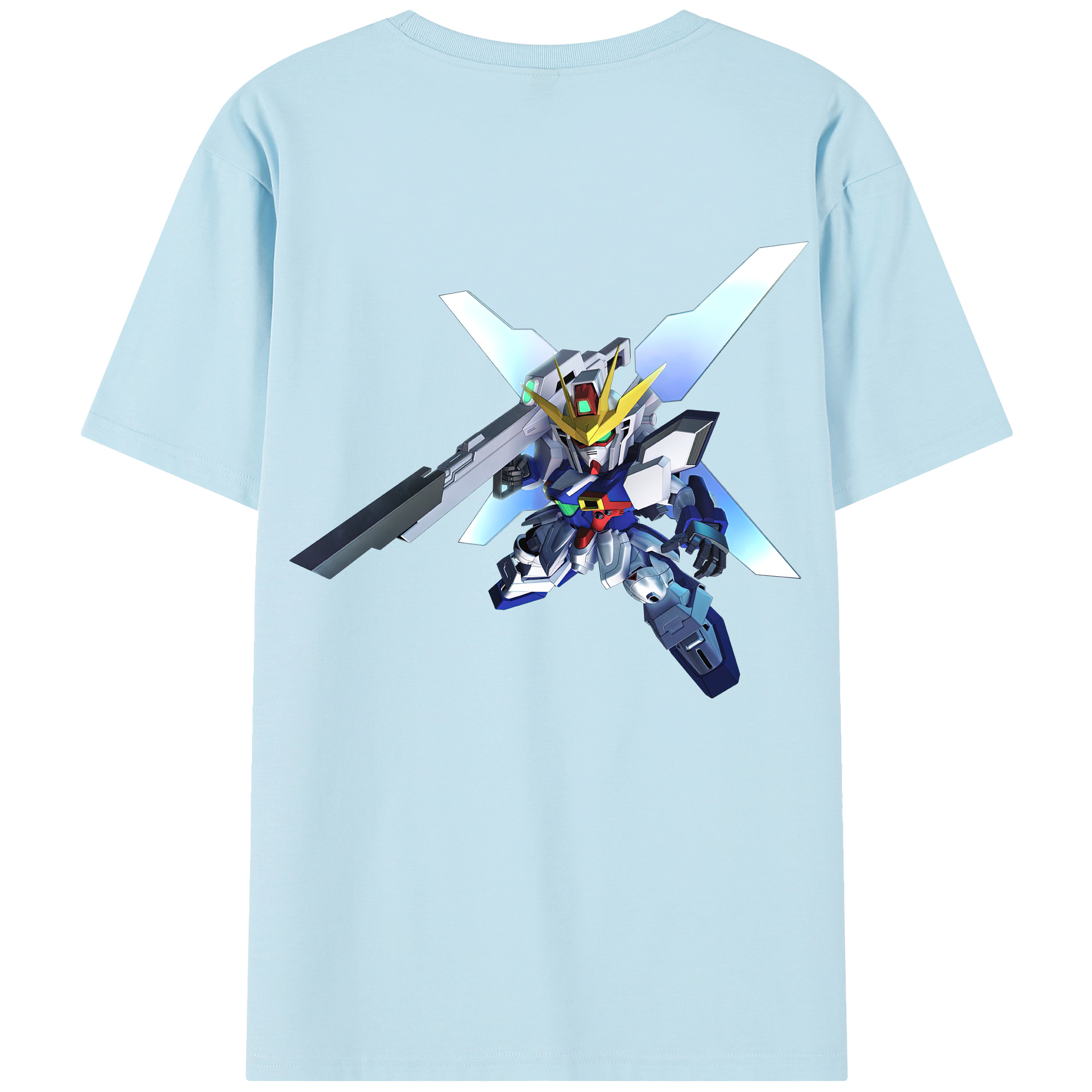 （画像用） 機動戦士ガンダム Mobile Suit Gundam 綿100％半袖Tシャツ（背面プリント）